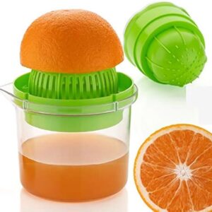 everneeds Plastic Nano Fruit Juicer for Orange & Grapes 2 in 1 Manual Hand Juicer with Strainer and Container Hand Juicer  (Multicolor)