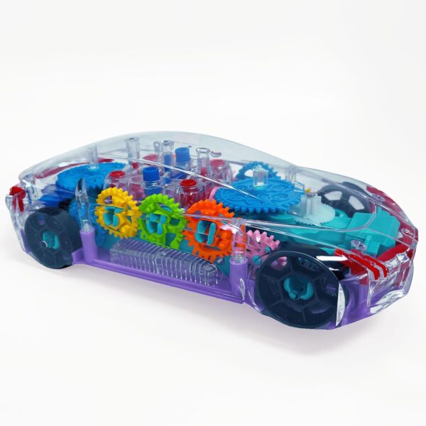 TOY MOMENTS 3-D Concept Transparent car, Car for Kids for 2 Years, Light Toys for Kids, Unique Toys for Kids, Musical Toys, Children Toys Age 1 to 3, Kids Toy car, Baby Musical Toys