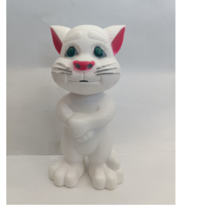 Talking Tom Toy for Kids | Best Musical Toy with More Features | Best Gift for Kids | White Color, 3xAA Battery (Not Included)
