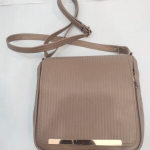 Beige Women Sling Bag Stylish Trendy PU Leather Sling Bag for Women with Adjustable Strap & Tassel