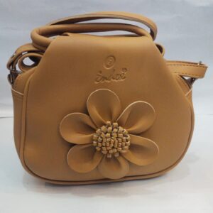 3D Flower Design Potli Style Sling Bag for Women,Stylish Hand Bag for Ladies,Pu-leather Purse for Girls(Color : yellow)