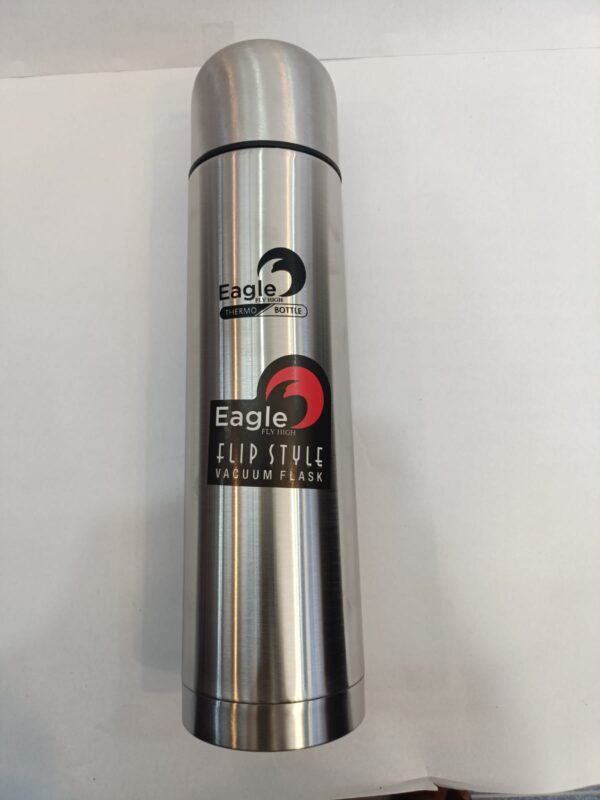 Stainless Steel FLIP STYLE VACUUM FLASK 1000ML - Image 2
