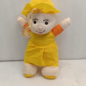 EVERNEEDS Gifts And Stationaries Soft Stuffy Cute Doll For Kids Small Yellow - 35 cm  (Yellow)