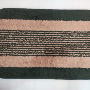 Pack of 1 Colourblock Anti-Skid Rectangular Bath Mat