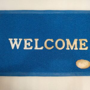 Home Stylish PVC (Polyvinyl Chloride) Door Mat  (Blue,)
