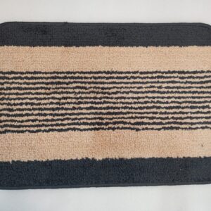 Pack of 1 Color block Anti-Skid Rectangular Bath Mat
