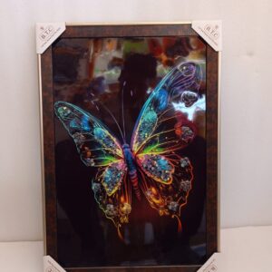 Masstone Butterfly Colorful Crystal Embedded