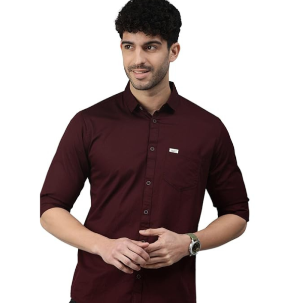 Majestic Man Men Classic Slim Fit Pure Cotton Casual Shirt