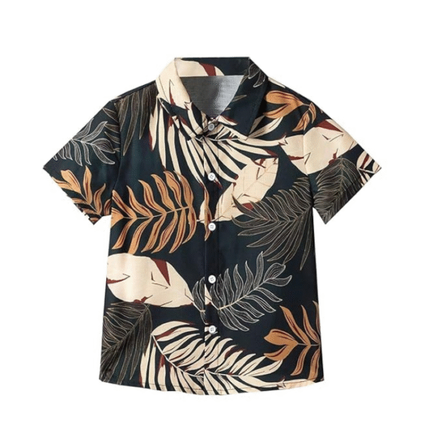 TAGAS Boy's Solid Relaxed Fit Shirt