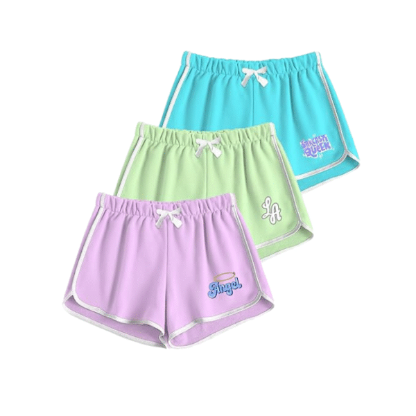 Visit the KYDA KIDS Store KYDA KIDS® Girls 100% Cotton Printed Regular Fit Shorts