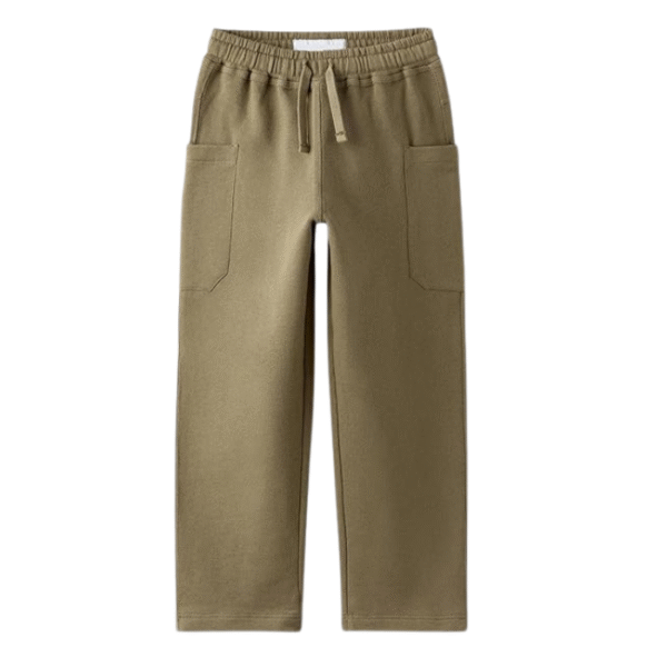 Alan Jones Clothing Boys Regular Mid Rise Solid Plush Pants with Pockets