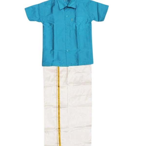 SJS King Boy's Shirt/Dhoti Regular Fit