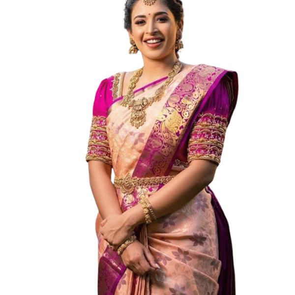 SGF11 Women's Kanjivaram Soft Silk Saree With Blouse Piece